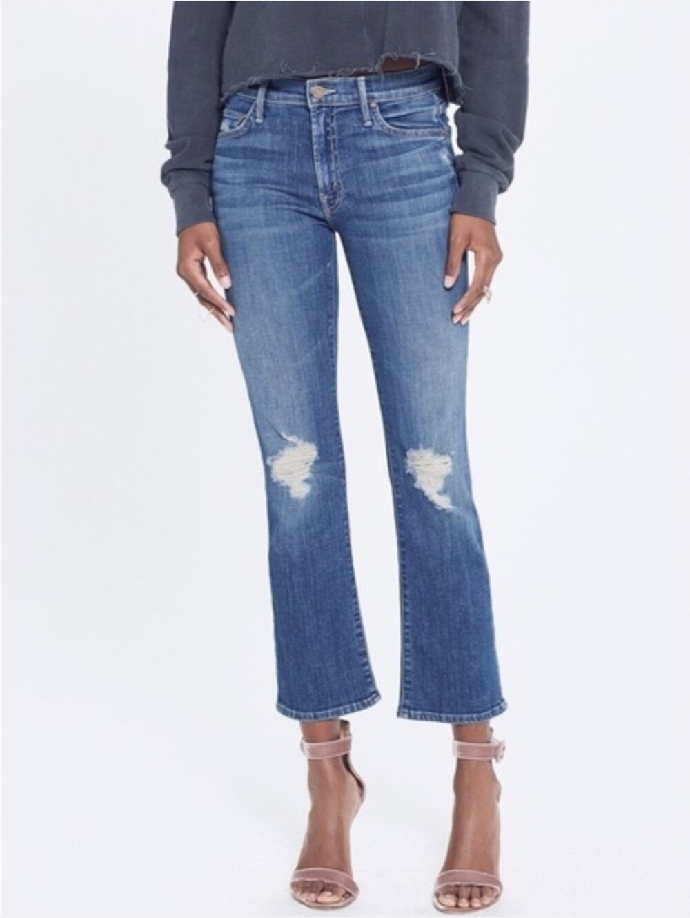 Mother The Outsider Crop Crazy Like A Fox Jeans